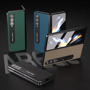 Custodia in pelle Litchi per Samsung Galaxy Z Fold3 5G