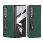 Custodia in pelle Litchi per Samsung Galaxy Z Fold3 5G
