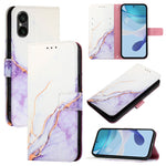 Cassa del telefono di cuoio di vibrazione del modello di marmo PT003, For Sony Xperia 1 VIII, For Sony Xperia 10 VI, For Sony Xperia 1 VI, For Sony Xperia 5 VI