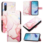 Cassa del telefono di cuoio di vibrazione del modello di marmo PT003, For Sony Xperia 5 V, For Sony Xperia 1 V, For Sony Xperia 10 V, For Sony Xperia 10 IV