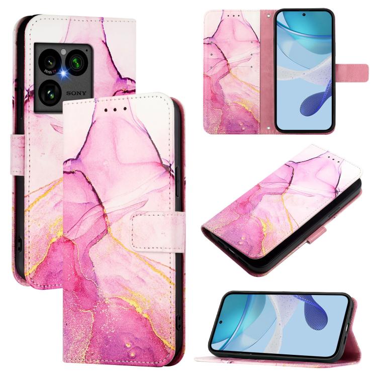 Cassa del telefono di cuoio di vibrazione del modello di marmo PT003, For Sony Xperia 1 VIII, For Sony Xperia 10 VI, For Sony Xperia 1 VI, For Sony Xperia 5 VI
