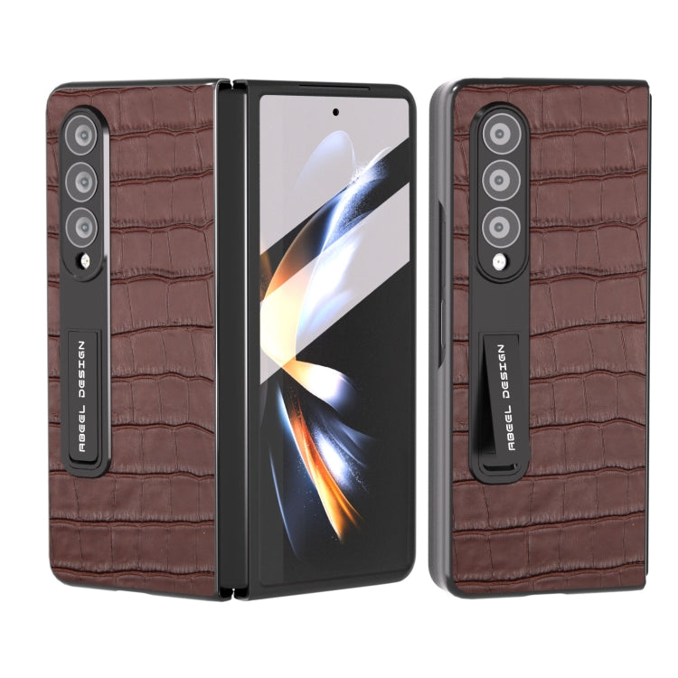 Custodia in vera pelle effetto coccodrillo per Samsung Galaxy Z F