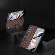 Custodia in vera pelle effetto coccodrillo per Samsung Galaxy Z F