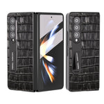 Custodia in pelle effetto coccodrillo per Samsung Galaxy Z Fold3