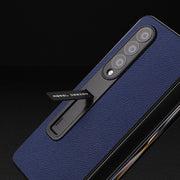 Custodia in pelle con bordo nero per Samsung Galaxy Z Fold3 5G