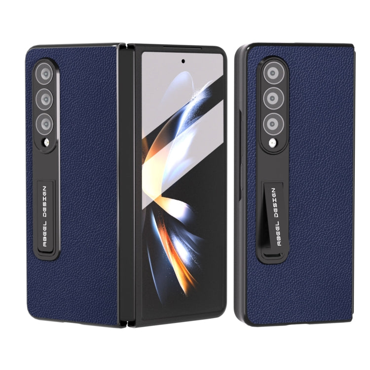 Custodia in pelle con bordo nero per Samsung Galaxy Z Fold3 5G
