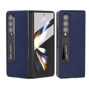 Custodia in pelle con bordo nero per Samsung Galaxy Z Fold3 5G