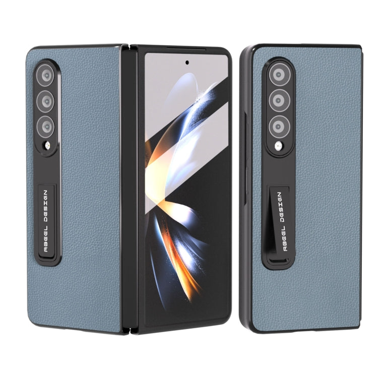 Custodia in pelle con bordo nero per Samsung Galaxy Z Fold3 5G