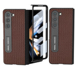 Custodia in vera pelle per Samsung Galaxy Z Fold3 5G