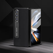 Custodia per telefono con bordo nero ABEEL morbida e setosa integrata con supporto, For Samsung Galaxy Z Fold3 5G, For Xiaomi Mix Fold 2, For Samsung Galaxy Z Fold5, For Samsung Galaxy Z Fold4 5G