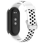 Cinturino in silicone con tappo in acciaio bicolore, For Xiaomi Mi Band 8