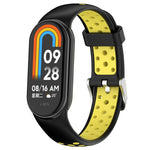 Cinturino in silicone con tappo in acciaio bicolore, For Xiaomi Mi Band 8