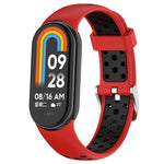 Cinturino in silicone con tappo in acciaio bicolore, For Xiaomi Mi Band 8