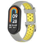 Cinturino in silicone con tappo in acciaio bicolore, For Xiaomi Mi Band 8
