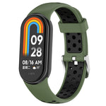 Cinturino in silicone con tappo in acciaio bicolore, For Xiaomi Mi Band 8