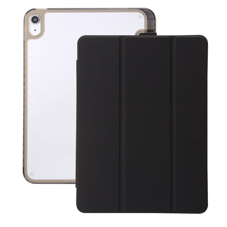 Custodia per tablet in pelle a 3 pieghe in acrilico trasparente, For iPad 10th Gen 10.9 2022, For iPad Air 11 2025 / 2024, For iPad Air 13 2025 / 2024
