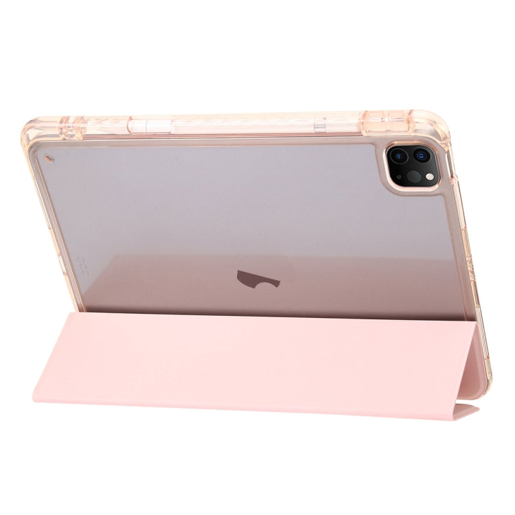 Custodia per tablet in pelle a 3 pieghe in acrilico trasparente, For iPad 10th Gen 10.9 2022, For iPad Air 11 2025 / 2024, For iPad Air 13 2025 / 2024