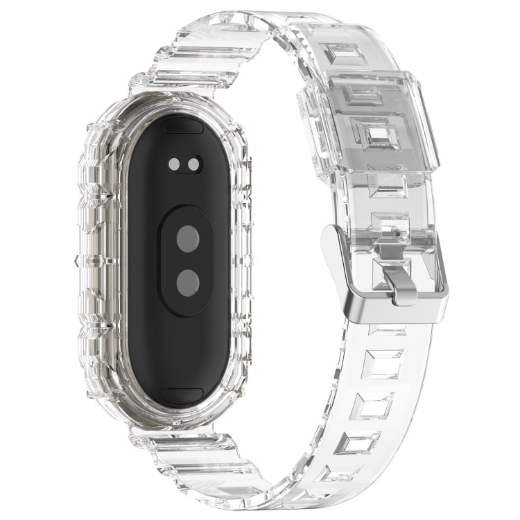 Cinturino in silicone trasparente integrato, For Xiaomi Mi Band 8