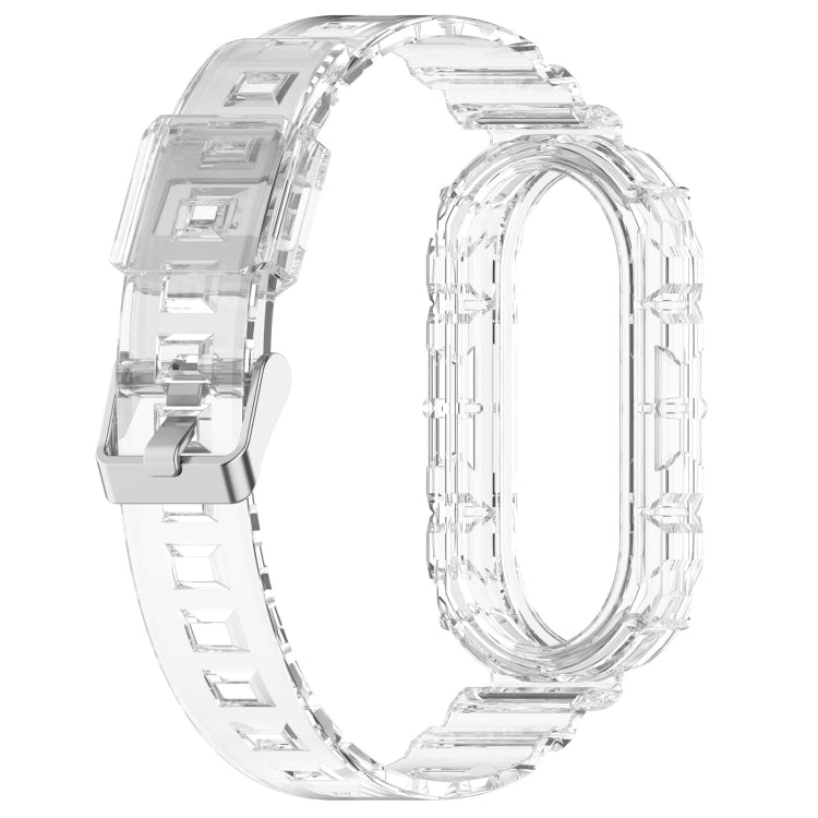 Cinturino in silicone trasparente integrato, For Xiaomi Mi Band 8