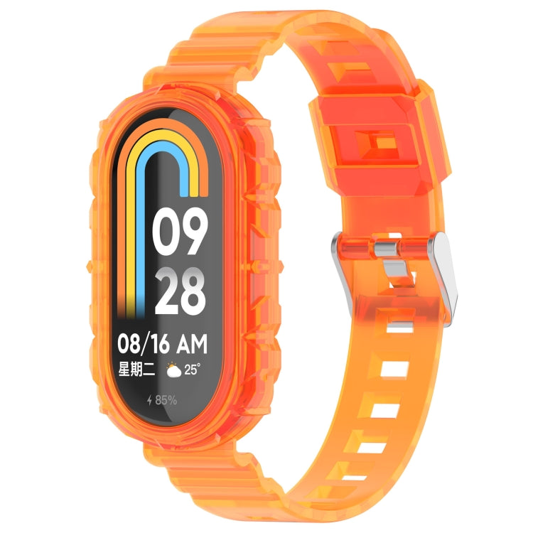 Cinturino in silicone trasparente integrato, For Xiaomi Mi Band 8