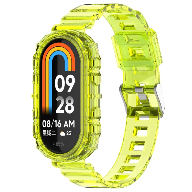 Cinturino in silicone trasparente integrato, For Xiaomi Mi Band 8