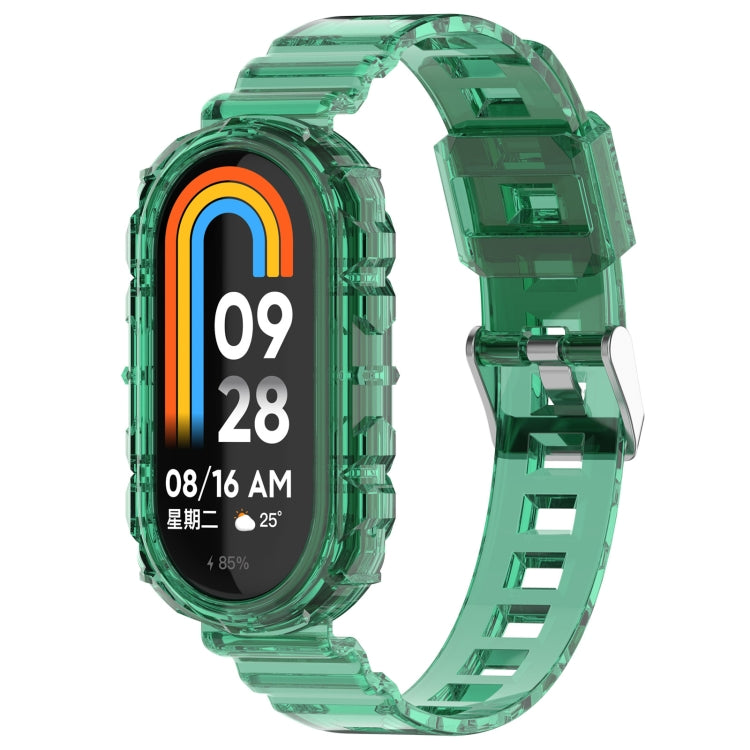Cinturino in silicone trasparente integrato, For Xiaomi Mi Band 8