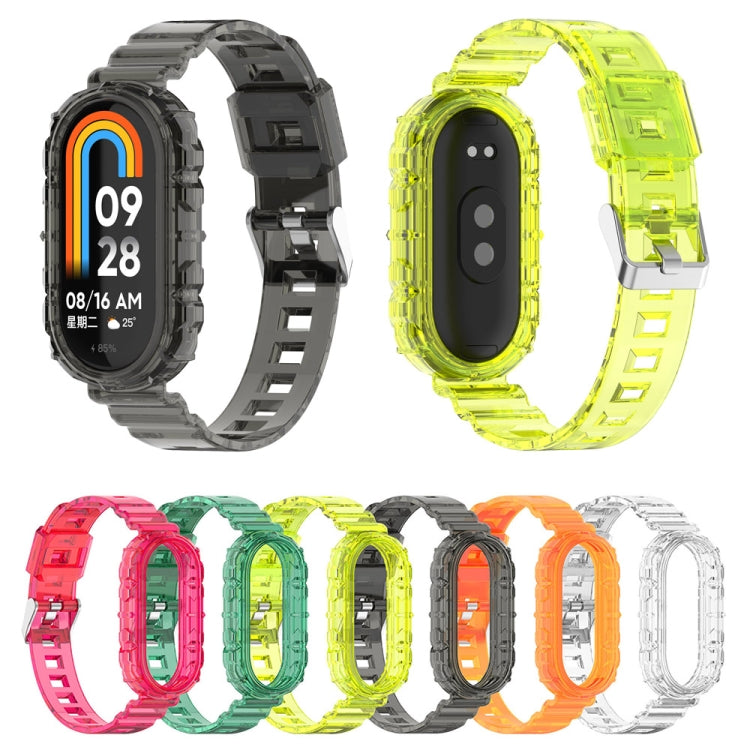 Cinturino in silicone trasparente integrato, For Xiaomi Mi Band 8