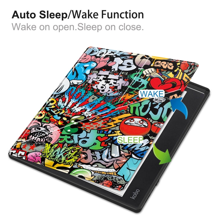 Custodia Smart Tablet in pelle TPU con deformazione verniciata, For Kobo Elipsa 2E