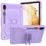 Custodia per tablet robusta e resistente con cavalletto a farfalla, For Samsung Galaxy Tab S8+ / S7+
