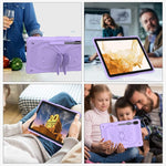 Custodia per tablet robusta e resistente con cavalletto a farfalla, For Samsung Galaxy Tab S8+ / S7+