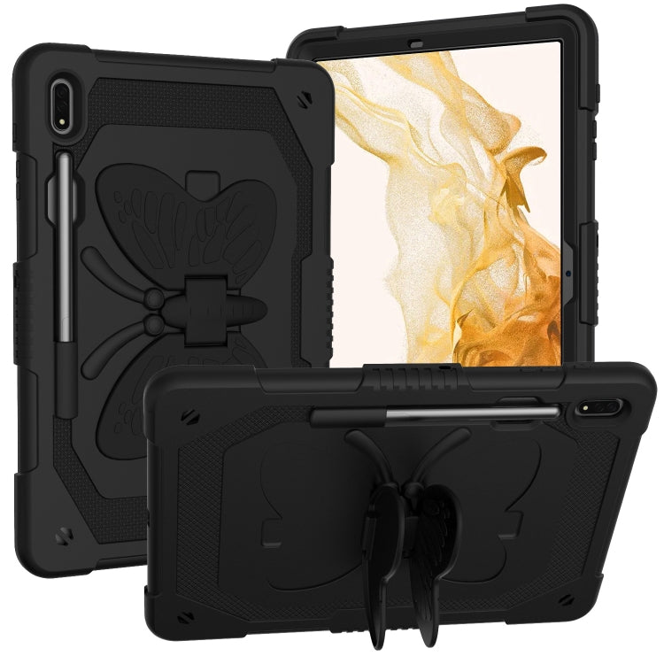 Custodia per tablet robusta e resistente con cavalletto a farfalla, For Samsung Galaxy Tab S8+ / S7+