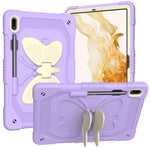 Custodia per tablet robusta e resistente con cavalletto a farfalla, For Samsung Galaxy Tab S8+ / S7+