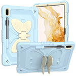 Custodia per tablet robusta e resistente con cavalletto a farfalla, For Samsung Galaxy Tab S8+ / S7+