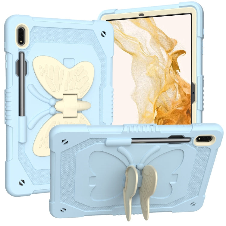 Custodia per tablet robusta e resistente con cavalletto a farfalla, For Samsung Galaxy Tab S8+ / S7+