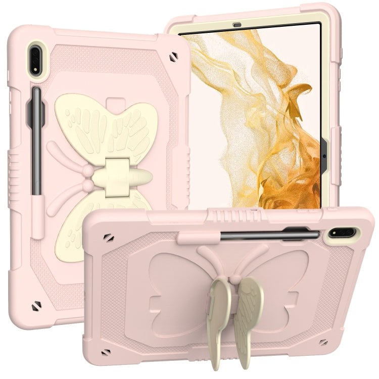 Custodia per tablet robusta e resistente con cavalletto a farfalla, For Samsung Galaxy Tab S8+ / S7+
