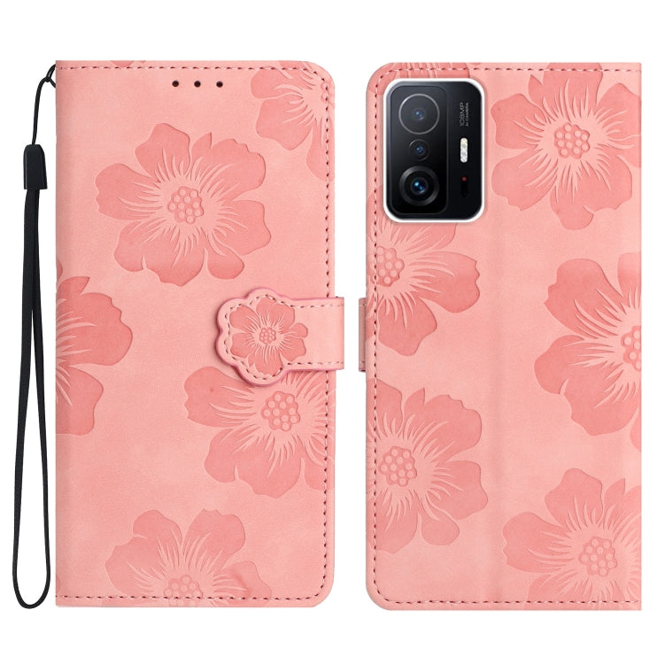 Custodia portafoglio in pelle con motivo floreale per Xiaomi