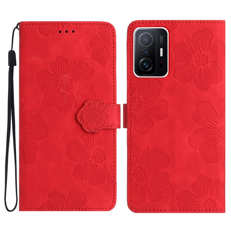 Custodia portafoglio in pelle con motivo floreale per Xiaomi