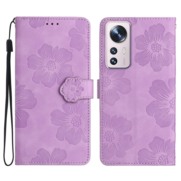 Custodia portafoglio in pelle con motivo floreale per Xiaomi
