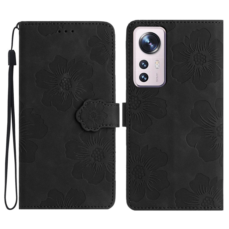 Custodia portafoglio in pelle con motivo floreale per Xiaomi