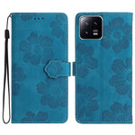 Custodia portafoglio in pelle con motivo floreale per Xiaomi 12 P