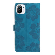 Custodia per cellulare in pelle con motivo floreale in rilievo, For Xiaomi Mi 11 Lite, For Xiaomi Mi 11 Pro, For Xiaomi Mi 11 Ultra, For Xiaomi Redmi 9