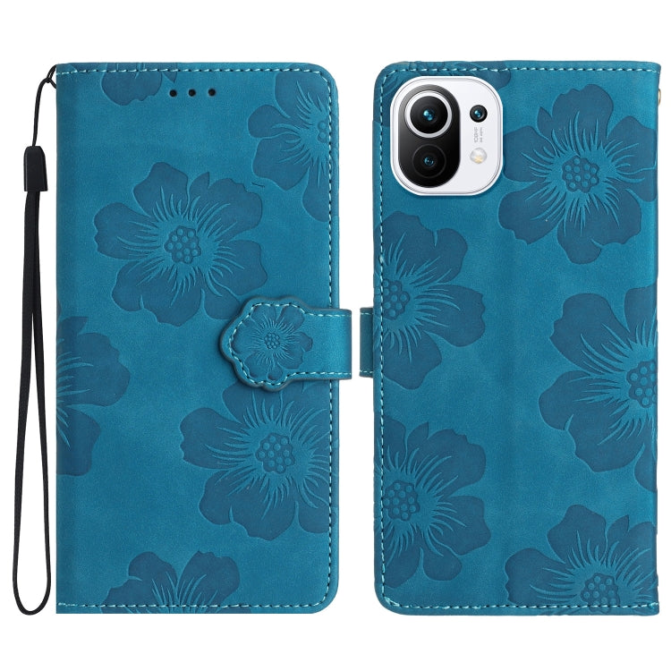 Custodia portafoglio in pelle con motivo floreale per Xiaomi Mi 1