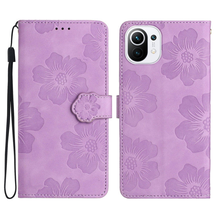 Custodia portafoglio in pelle con motivo floreale per Xiaomi Mi 1