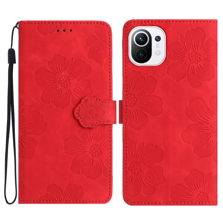 Custodia portafoglio in pelle con motivo floreale per Xiaomi Mi 1