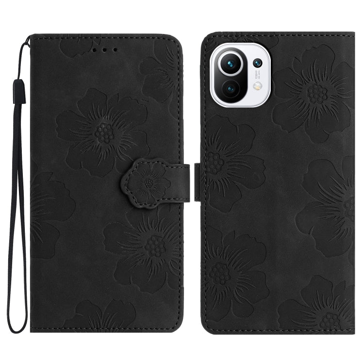 Custodia portafoglio in pelle con motivo floreale per Xiaomi Mi 1
