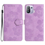 Custodia portafoglio in pelle con motivo floreale per Xiaomi Mi 1
