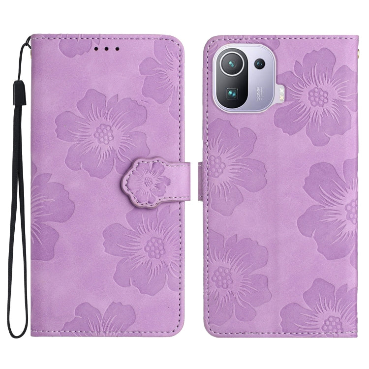 Custodia portafoglio in pelle con motivo floreale per Xiaomi Mi 1