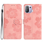 Custodia portafoglio in pelle con motivo floreale per Xiaomi Mi 1
