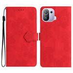 Custodia portafoglio in pelle con motivo floreale per Xiaomi Mi 1