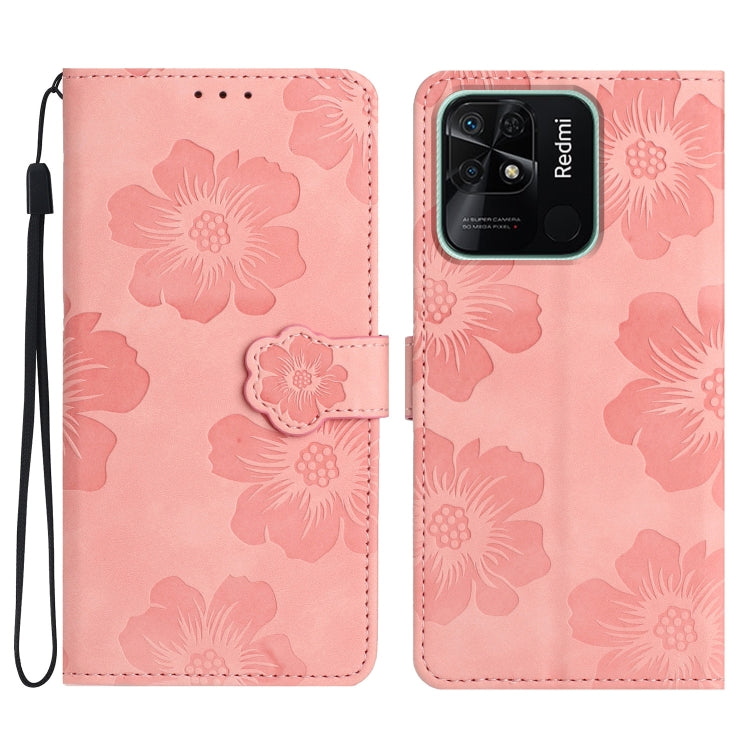Custodia portafoglio in pelle con motivo floreale per Xiaomi Redm